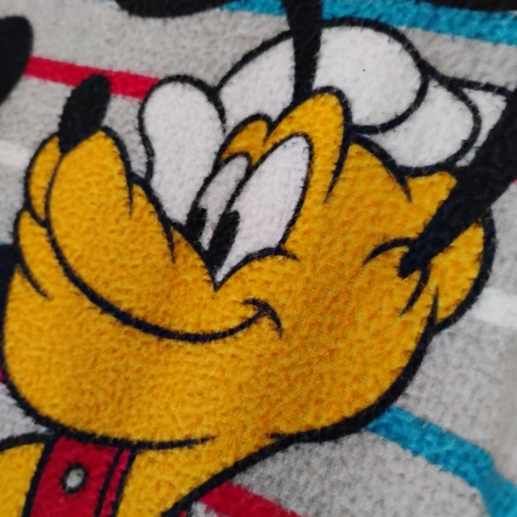 Disney Mickey Mouse & Pluto Blue Footie Pajamas Toddlers Comfy Footed Sleeper - Picture 6 of 16